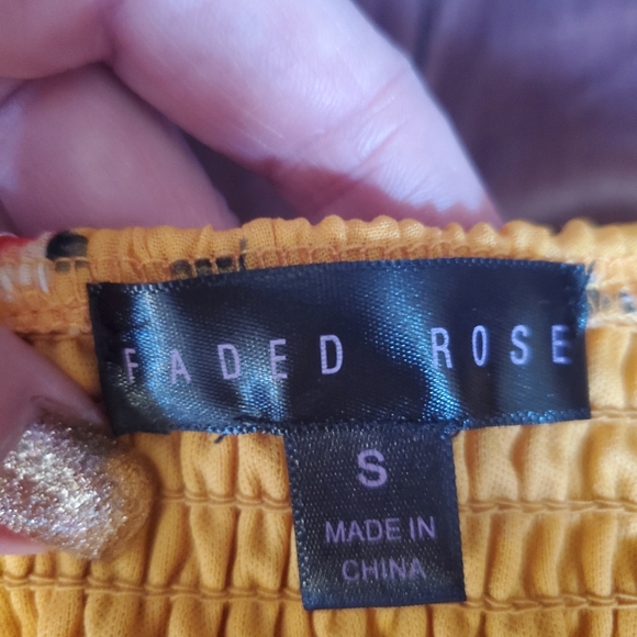 Yellow Floral Cut-Out Tiered Mini Sundress - Picture 14 of 14